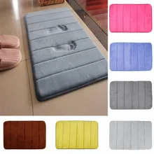 Tapis De Bain en mousse à mémoire De forme, 9 couleurs, 40x60CM, pour salle De Bain, cuisine, sol, porte