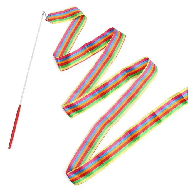 Rubans De Gymnastique Colorés De 2 Mètres, 4M 6M, Ruban De Danse, Art