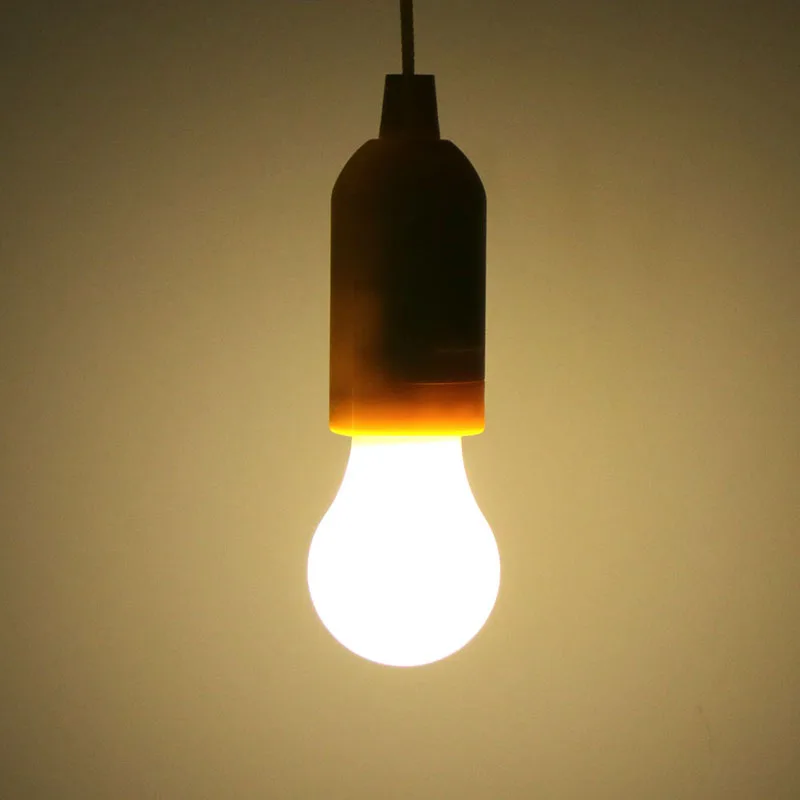 Portable Led Pull Cord Light Bulb Outdoor Lighting