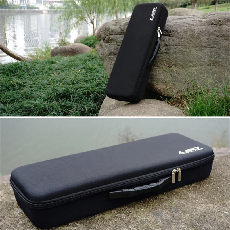 LEO Hard Case Fishing Hand Bag with Shockproof EVA Layer Fishing Tackle Carry Bag for Rod Reel and Accessories 54x19x19cm (14)