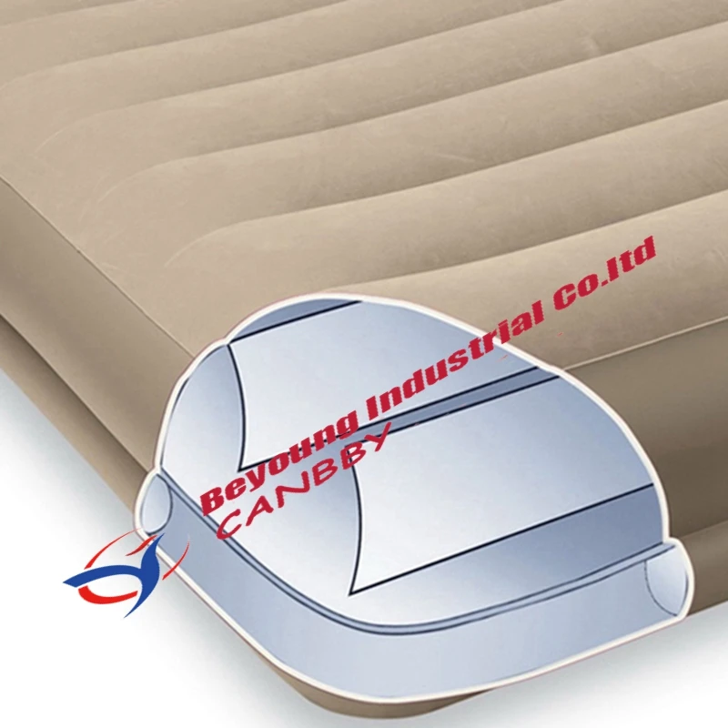 Intex Подушка для отдыха средняя посадка надувная кровать люкс с встроенной подушкой и электрическим насосом, размер queen, 220 В