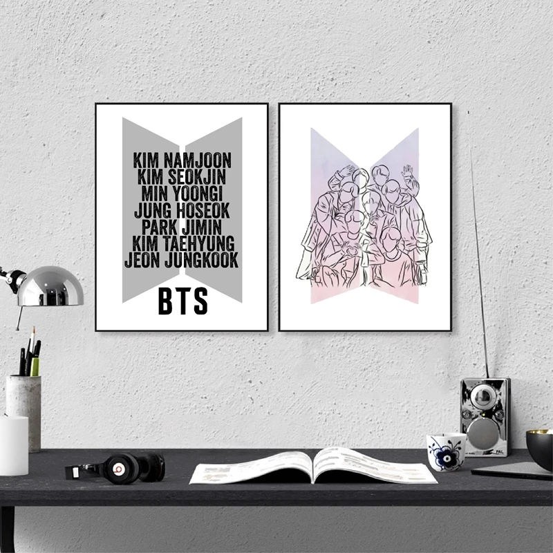 Korea KPOP Canvas Painting Home Decor