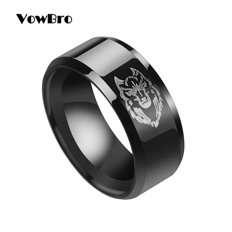 

VowBro Womens menPunk Black Plain Above Lion Ring Midi Finger Tip Rings Set Girl Fashion Women