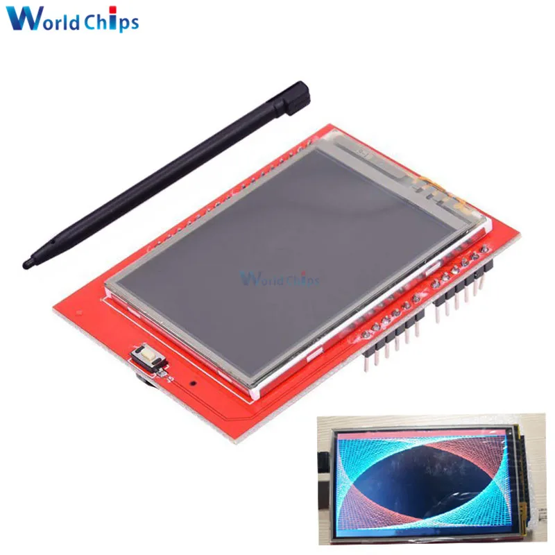 

2.4 inch TFT LCD Touch Screen Shield for Arduino UNO R3 Mega2560 LCD Module 18-bit 262,000 Different Shades Display Board