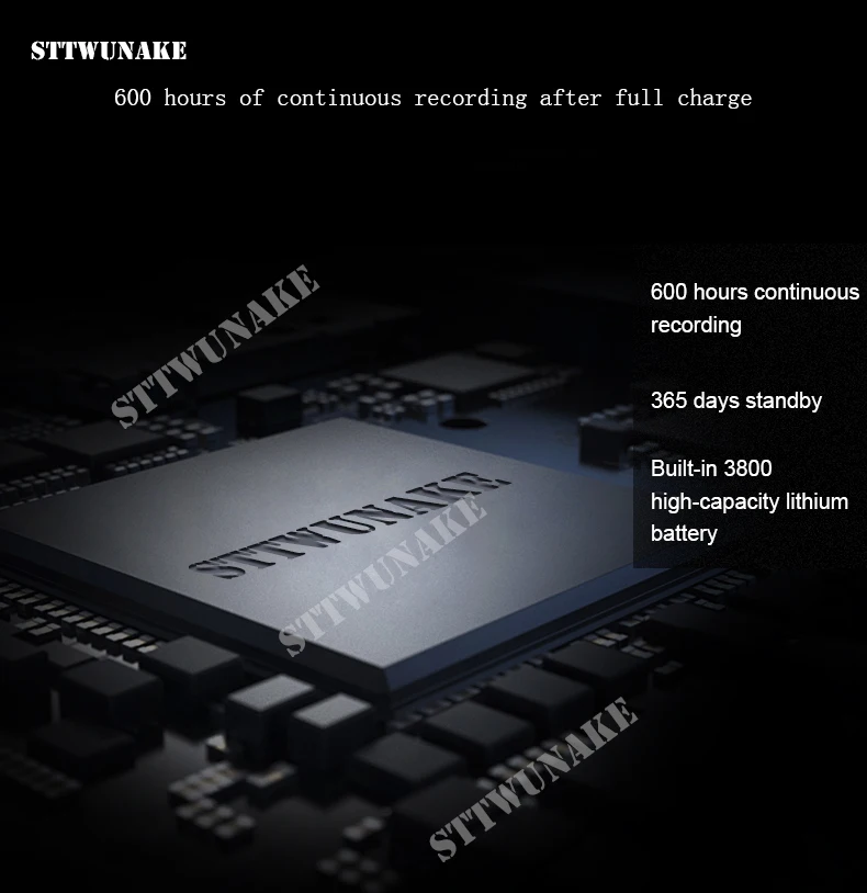 STTWUNAKE мини аудио диктофон 600 часов записи Магнитный Профессиональный цифровой HD диктофон denoise дальний скрытый