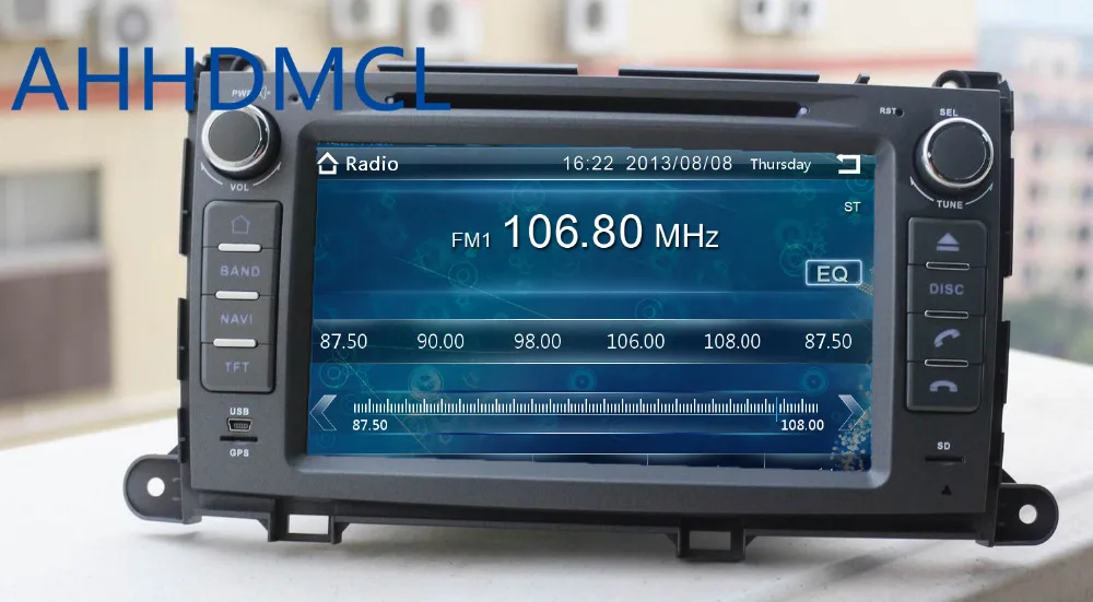 Perfect AHHDMCL Car Multimedia Player DVD Radio Stereo Audio GPS Navigation For Toyota Sienna XL30 2011 2012 2013 2014 2015 2016 2017 3