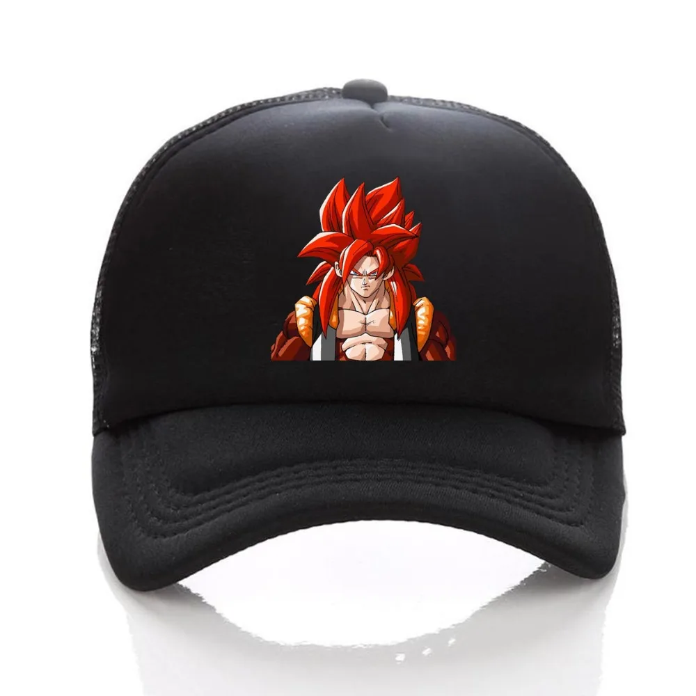 Японии аниме Dragon Ball Z шляпа Для мужчин Для женщин черный Snapback отрегулировать бейсбольную кепку аниме сын Goku Косплей девочки-мальчики мультфильм шляпа