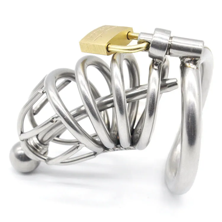Stainless Steel Male Chastity cage With arc-shaped Cock Ring penis cage Catheter penis plug male Chastity device sexshop Stainless Steel Male Chastity cage With arc-shaped Cock Ring penis cage Catheter penis plug male Chastity device sexshop