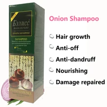 Бэлucc Шампунь анти-офф рост волос питательный лук шампунь против перхоти