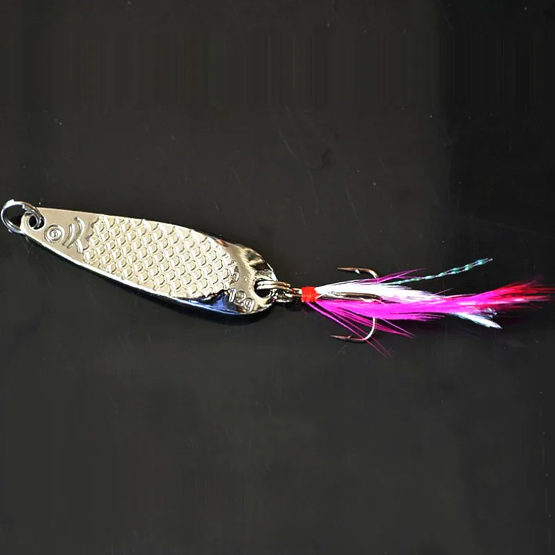3pcs/lot metal spoon lures like fish scale free shipping 12g lure