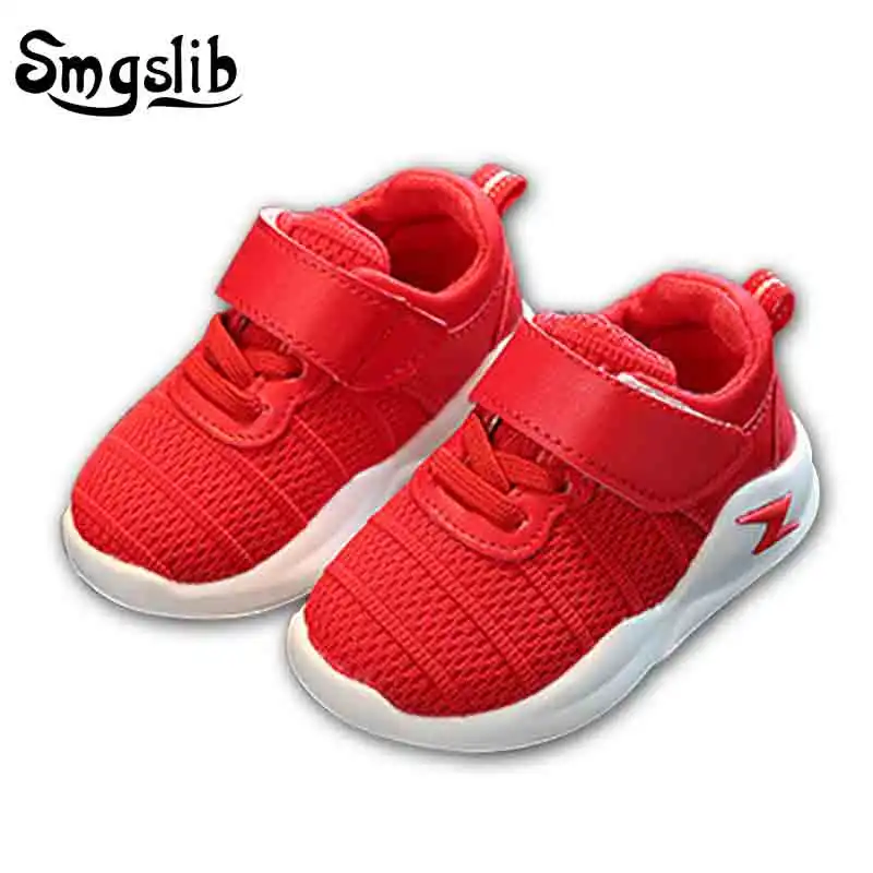 2018 children Shoes Casual Breathable red black trainers sport baby