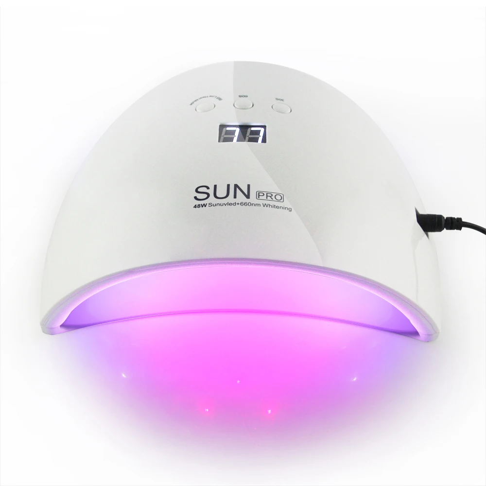 LKE 48W Nail Dryer New Portable 20leds UV Lamp For Curing All Gels Manicure Nail