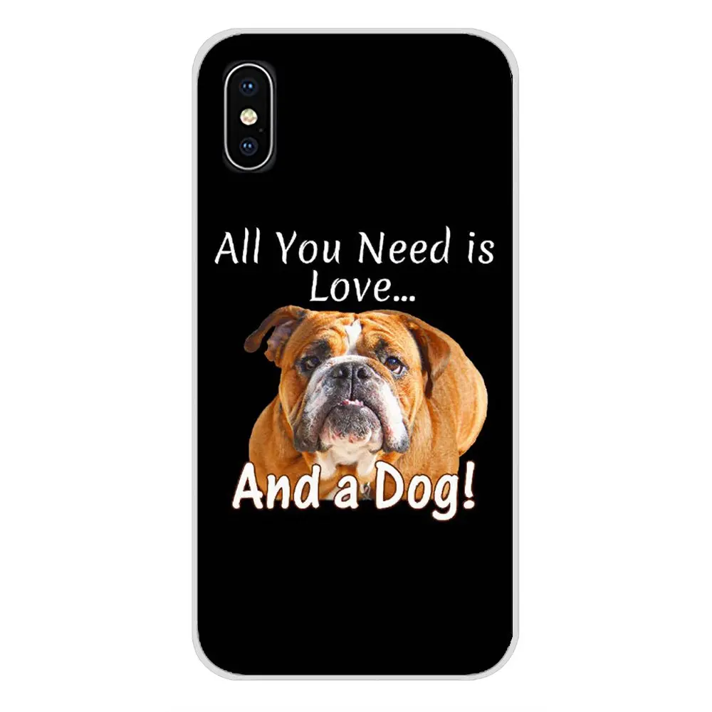 Мягкие чехлы из ТПУ для Apple IPhone X XR XS MAX 4 4s 5 5S 5C SE 6 6 S 7 8 Plus ipod touch 5 6 Dog Polynesian английский Бульдог мода