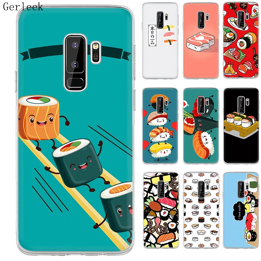 Чехол для Samsung Galaxy A3 A5 A6 A8 Plus 2015 2016 2017 2018 Sushi Kawai Food|Чехлы-накладки| |