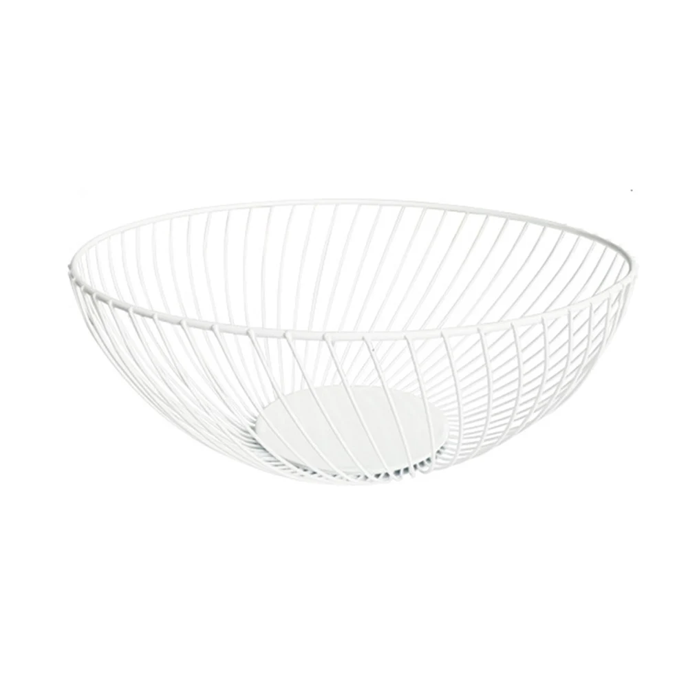 Nordic Creative Minimalist Fruit Basket Living Room Creative Fruit Drain Basket Home Iron Fruit Bowl Storage Basket