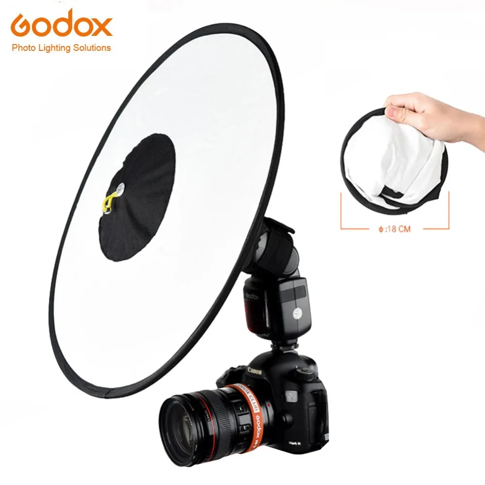 

Godox RS18 Conical Flash SoftBox Portable Foldable Circular Soft Box Soft Diffuser For Most Camera Flash/Speedlite/AD200/AD600