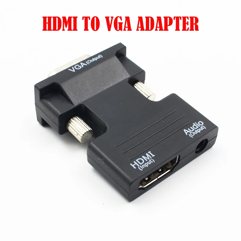 HDMI Женский к VGA штепсельный преобразователь, адаптер 1080 P стерео аудио выход USB power PC