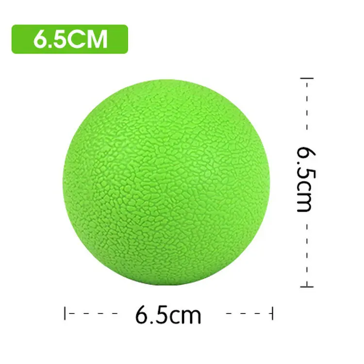 Массажный мяч, фитнес арахисовый мяч терапия спортзал упражнения для расслабления Лакросс мяч для йоги спорт унисекс Фитнес-мячи для дома - Цвет: Зеленый
