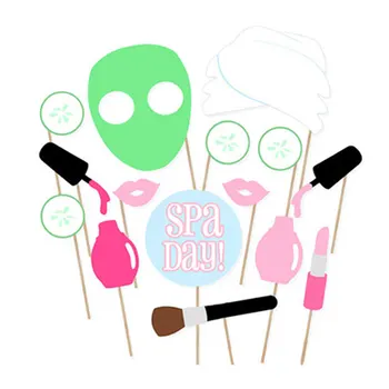 

Spa Party Photo Booth Props Girl Party Photo Props Birthday Party Supplies