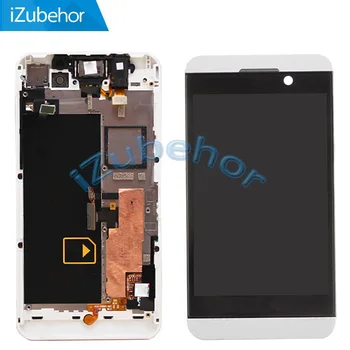 

5pcs/Lot,100% Warranty white LCD Screen Display with Touch Screen Digitizer+Frame Assembly for BlackBerry Z10 4G free shipping