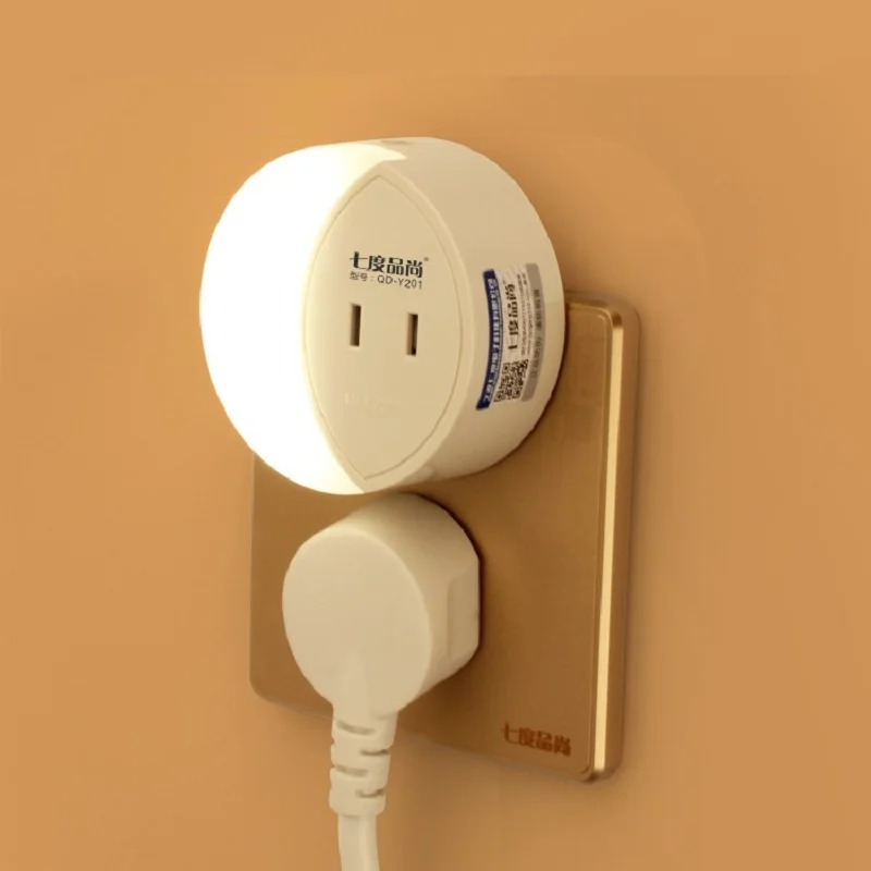CN Plug Headlamp socket nightlight led bedroom plug Intelligent light-sensing Adjustable switch light control lamp | Электроника