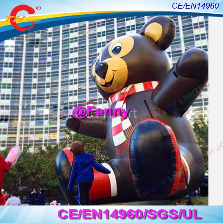 Custom made lovely sitting bear giant inflatable bear cartoon for party