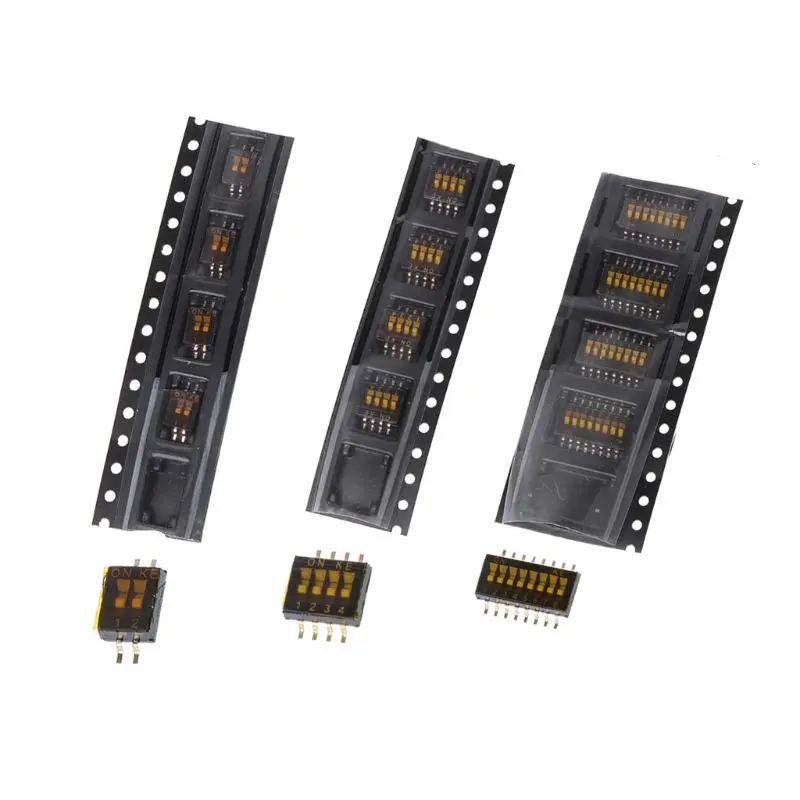 

5pcs/lot Slide Type Patch Dial Switch With 1.27mm Pitch 2/4/8 Position