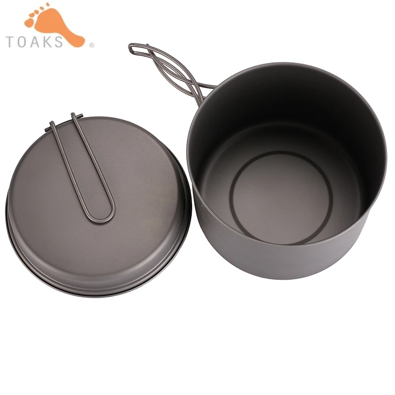 TOAKS 1600 ml utensilios de cocina conjunto de ultraligero de olla y sartén de Camping al aire libre de Picnic vajilla bacteriostático CKW-1600