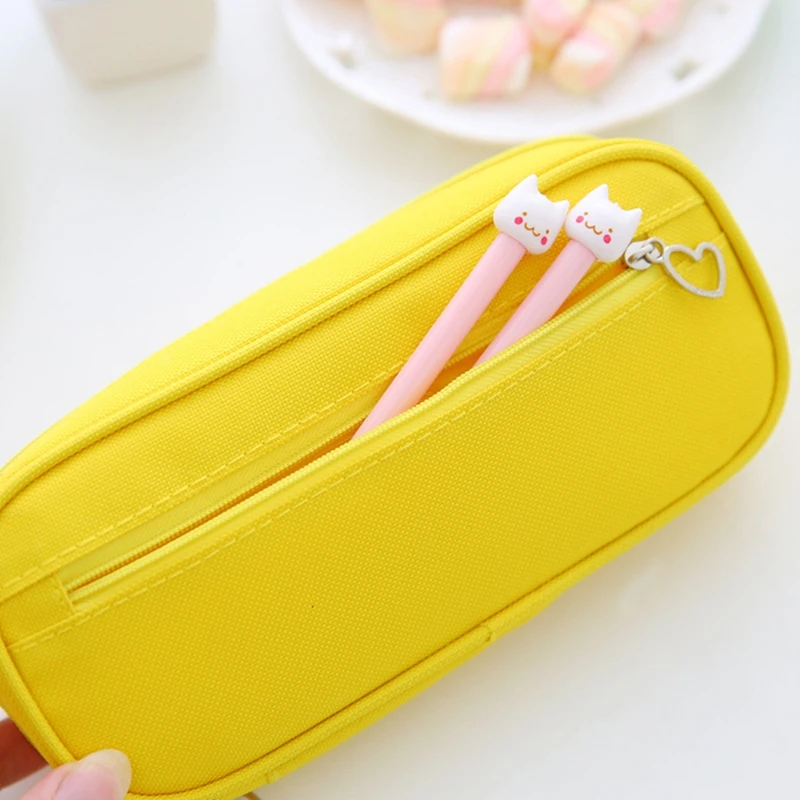 

NoEnName_Noll High Quality Pencil Case Canvas Pencil Case Large Capacity Pen Box Stationery Pouch Makeup Cosmetic Bag