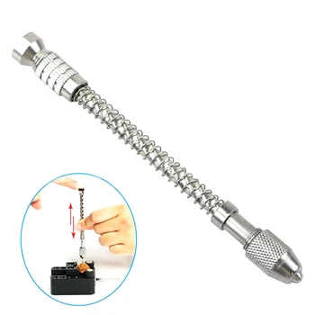 

Hot Sale Manual Drilling Semi-automatic Hand-drilling Micro Hand Drill with No Key Chuck Woodworking Rotary Tool