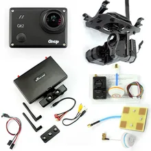 DIY Drone FPV Set with 1000mw Transmitter 7 Inch FPV Monitor Tarot T4-3D 3-axis Gimbal Gitup git2 Camera FPV Cable Panel Antenna