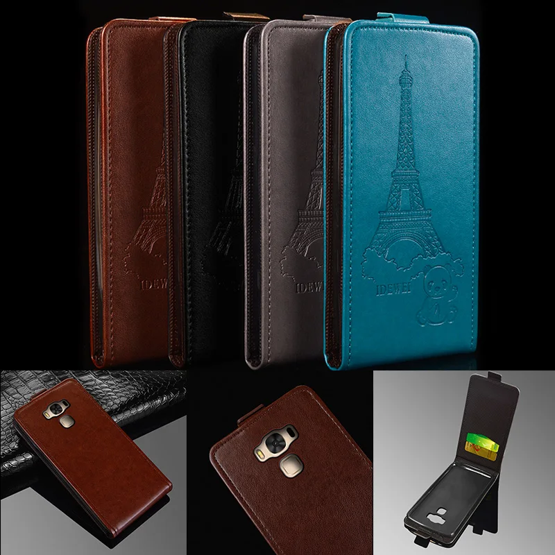

For Asus Zenfone 3 Max ZC553KL case 5.5" Retro Flip silicone Leather Case For ASUS ZC553KL Phones Back Cover Case 2 card Slots