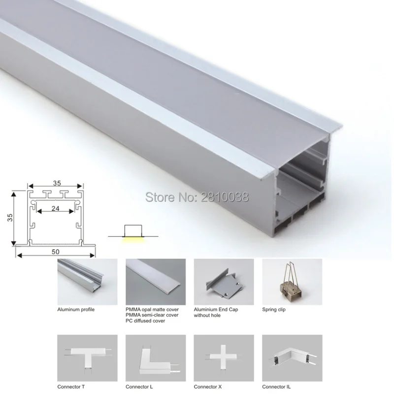 30X2 м наборы/Лот 50 мм широкий Т Тип алюминиевый светодиодный канал корпус и новое поступление алюминиевый профиль для led потолочная лампа