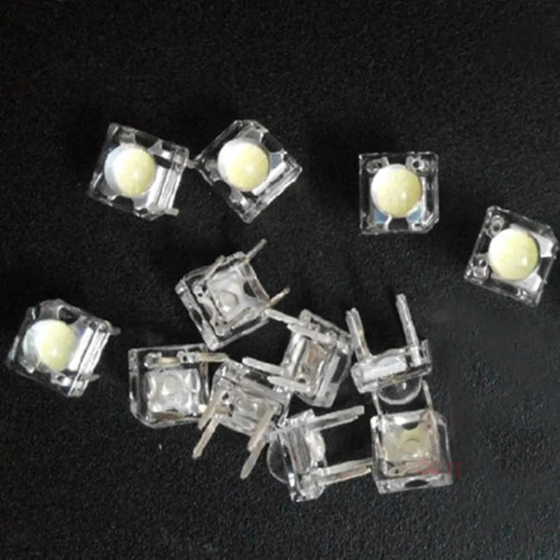 

20pcs 5mm F5 Piranha LED White Round Head Super Bright Light Emitting Diode