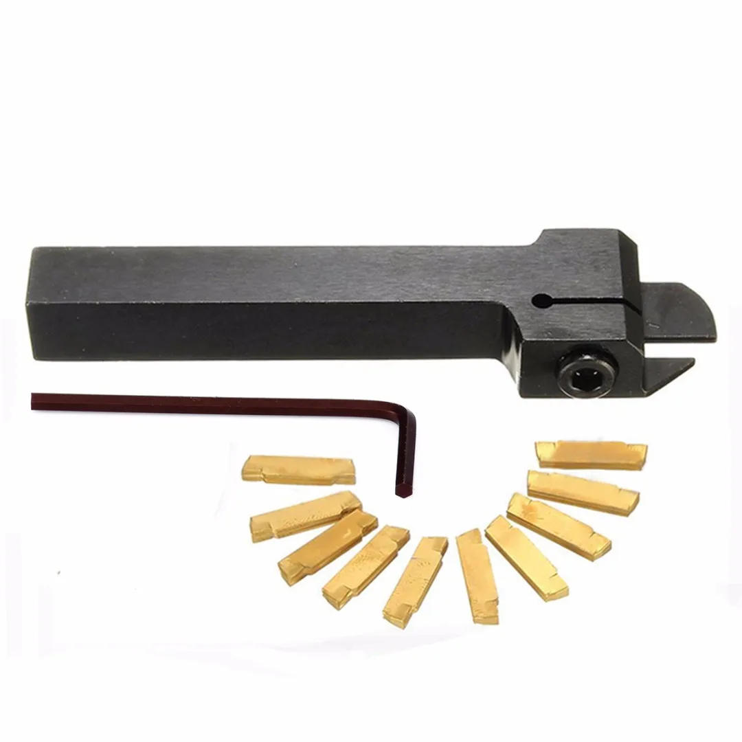 1pc MGEHR1212-2 Lathe Turning Tool Holder Boring Bar + 10pcs MGMN200-G Carbide Inserts Blades + 1pc Wrench