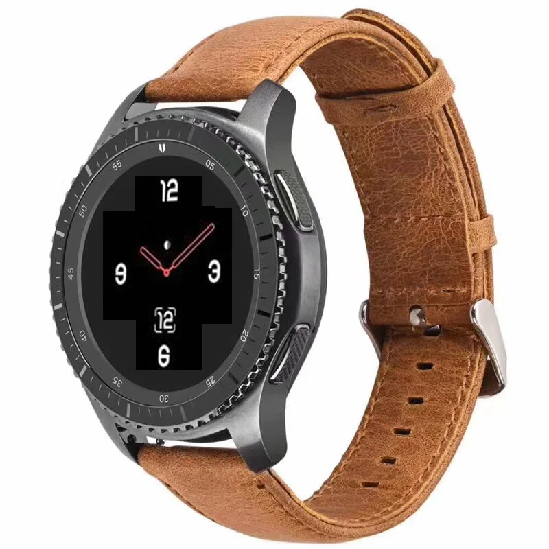 

20mm 22MM huami amazfit Bip leather huawei gt 2 Strap For Samsung Gear S3 sport S2 Classic Frontier galaxy watch Band 42mm 46mm