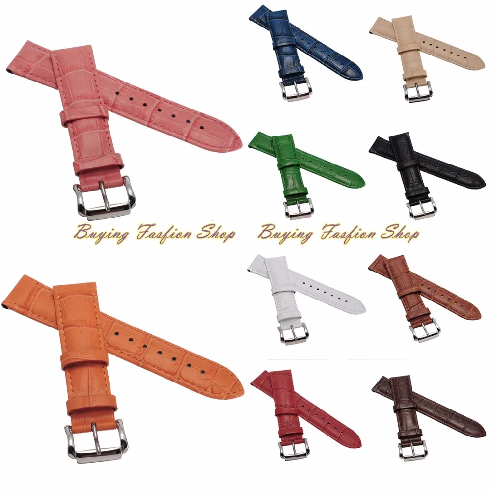 18mm 20mm 22mm Women Watch Band Strap White Red Pink Fashion New Unisex