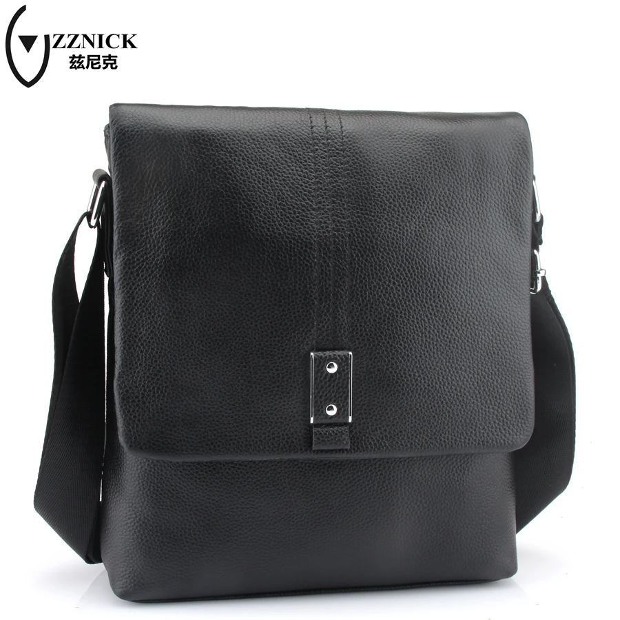 

ZZNICK 2018 Genuine Leather men bags male cowhide flap bag Shoulder Crossbody bags designer famous brand business men bag
