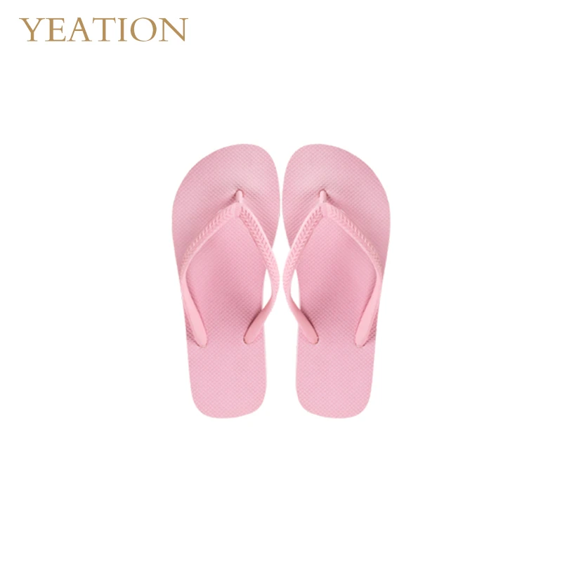 

YEATION Non-slip Rubber Flip Flops Women/Men Travel Beach Slippers Summer Couples Slippers