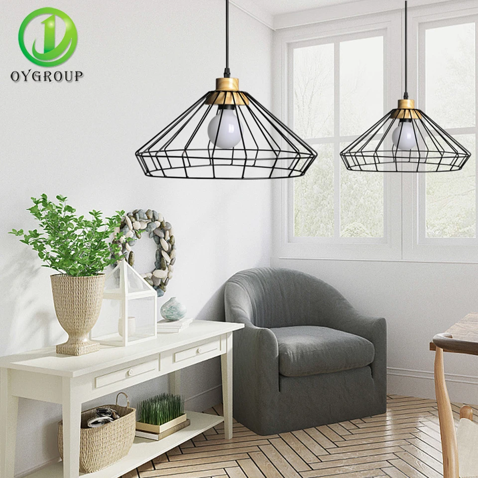 

New Vintage Iron Pendant Lights Industrial Loft Retro Droplight Bar Cafe Bedroom Restaurant American Country Style Hanging Lamp