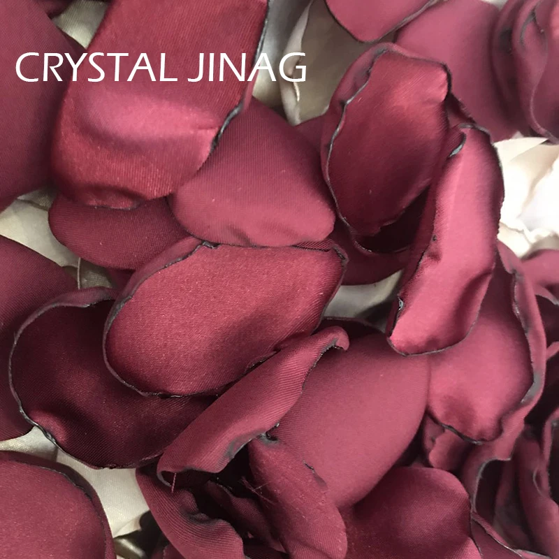 Dark Wine Red Wedding Rose Petals Romantic Flower Girl Rose Petal 2018 Real Image 100 Pieces