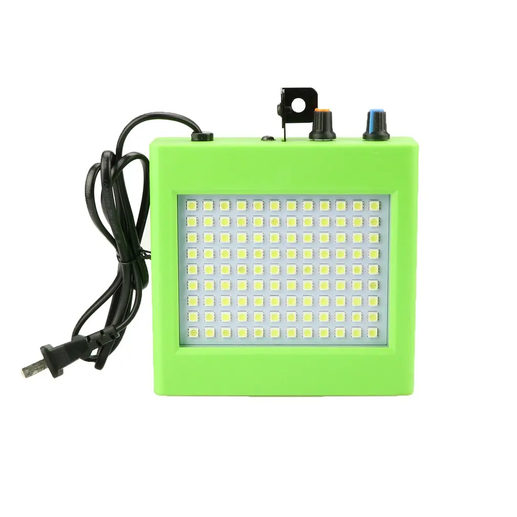 

25W LED Stage Lights 108 Patch Strobe Lights Mini Sound Control Lighting Special Effects Flash Lamp for Bar KTV Ballroom