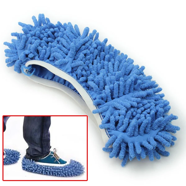 1pair Dust Cleaner Grazing Slippers House Bathroom Floor Cleaning Mop