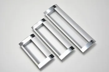 

10Pcs Cabinet furniture hidden Recessed Flush Pull aluminum alloy concealed handle window handle sliding door knob