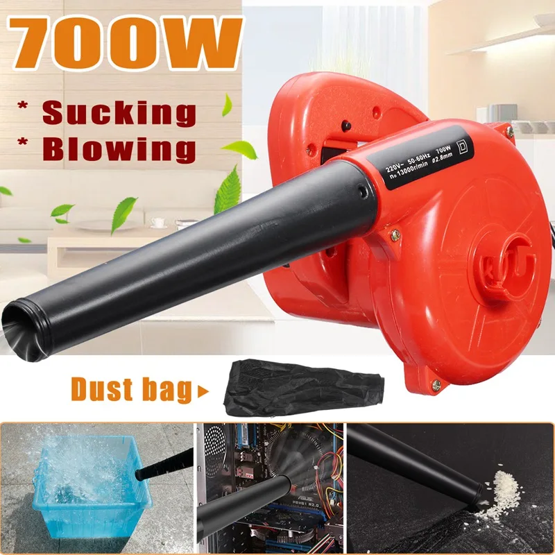 

1Pcs 220V 700W Multifunctional Electric Handheld Operated Air Blower Dust Wiper Computer Vacuum Cleaner ABS 38x18cm Power Tools
