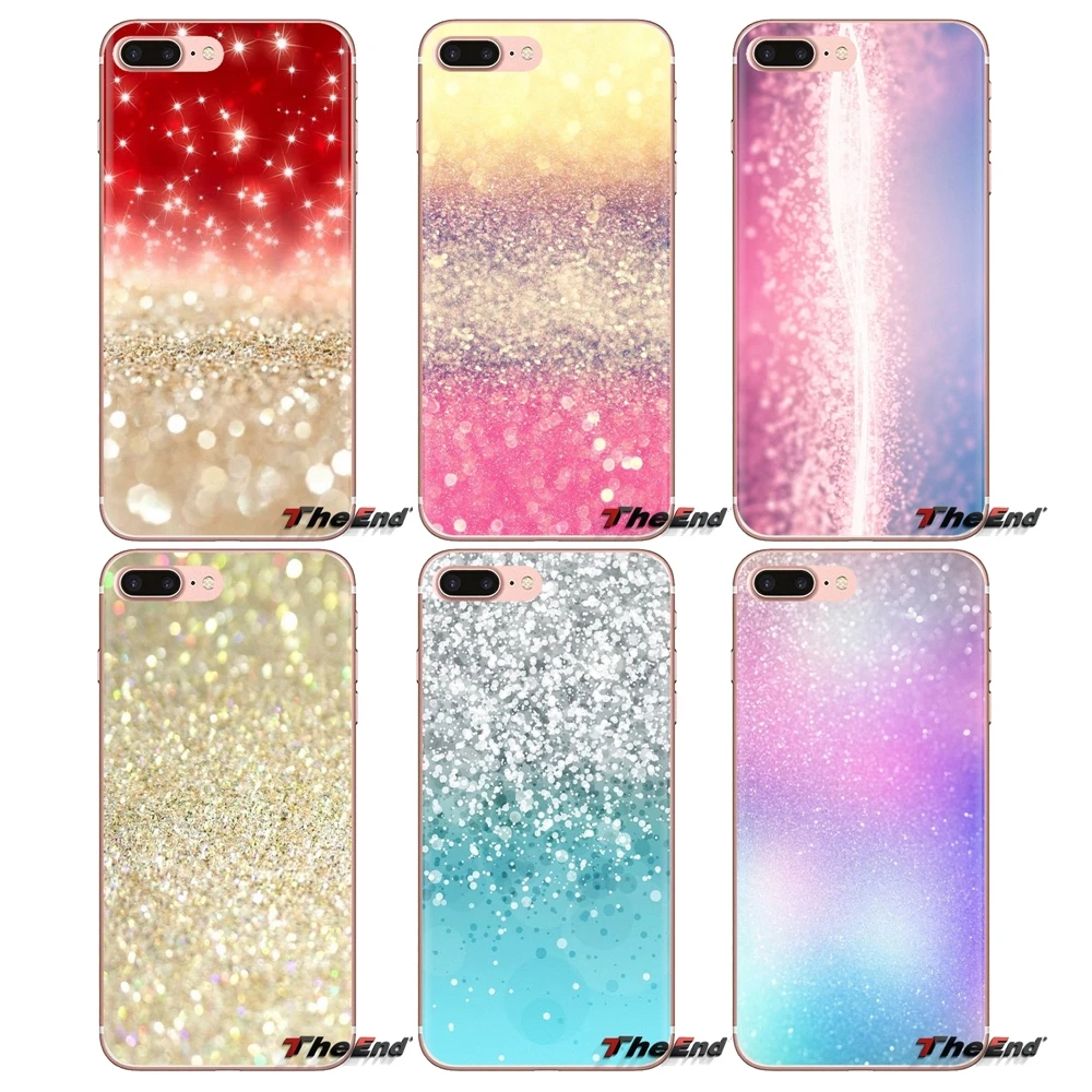 

For Huawei Mate Honor 4C 5C 5X 6X 7 7A 7C 8 9 10 8C 8X 20 Lite Pro Pastel Purple Sparkle Glitter Artwork Soft Transparent Covers