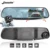 Jansite Auto Dual Lens DVR FHD Videocamera per auto Video Recorder Specchio Retrovisore Con 8 ha condotto la luce Posteriore del dvr Dashcam Auto registrator