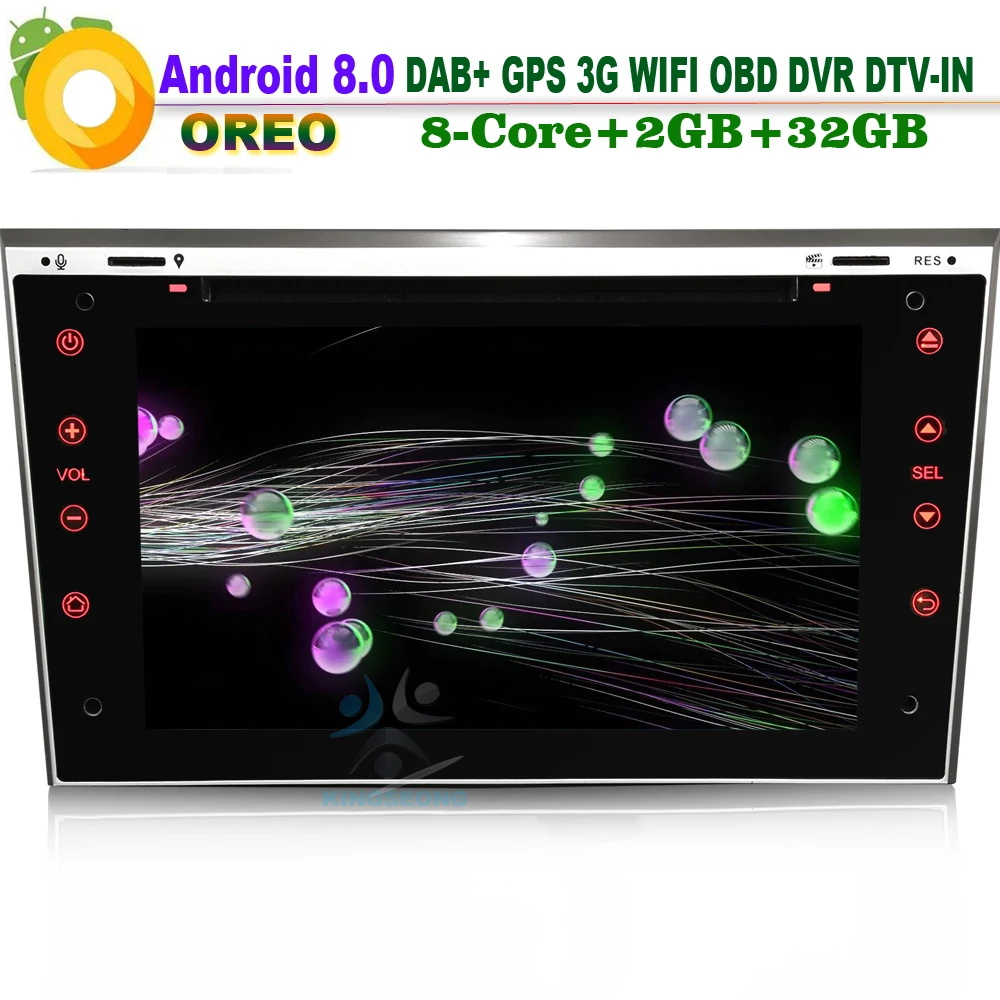 " Android 8,0 головное устройство Navi Wifi DVR DVD DAB+ Радио DTV-IN OBD Автомобильный CD плеер Автомобильный gps навигатор для Opel Vectra C Vivaro Zafira