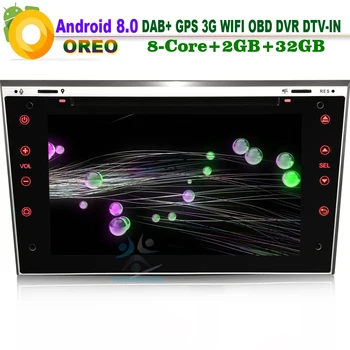 

7"Android 8.0 Head Unit Navi Wifi DVR DVD DAB+ Radio DTV-IN OBD Car CD player Car GPS Navigation for Opel Vectra C Vivaro Zafira