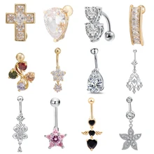 Модные Простые в форме сердца хирургические стальные женские сексуальные пупка пирсинг Новые горячие ювелирные изделия пирсинг для женщин подарок